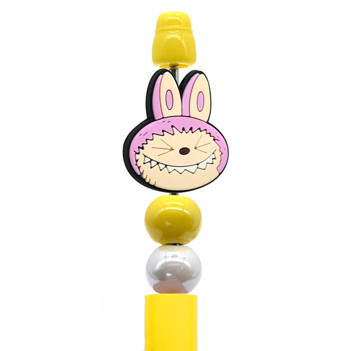 Wholesale 10pcs Cartoon bead pen beads PVC soft rubber loose bead jewelry accessories DIY ballpoint pen beads