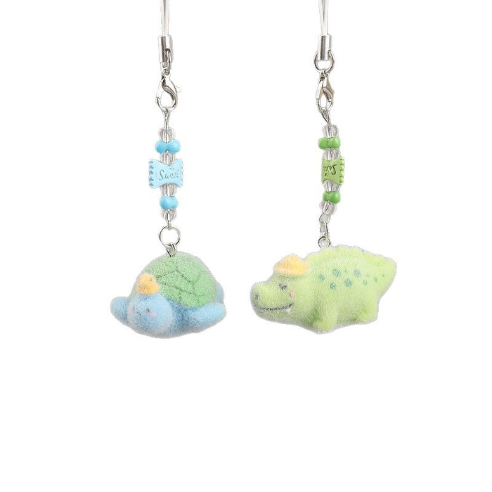 Wholesale Flocked Turtle Ocean Series Keychain