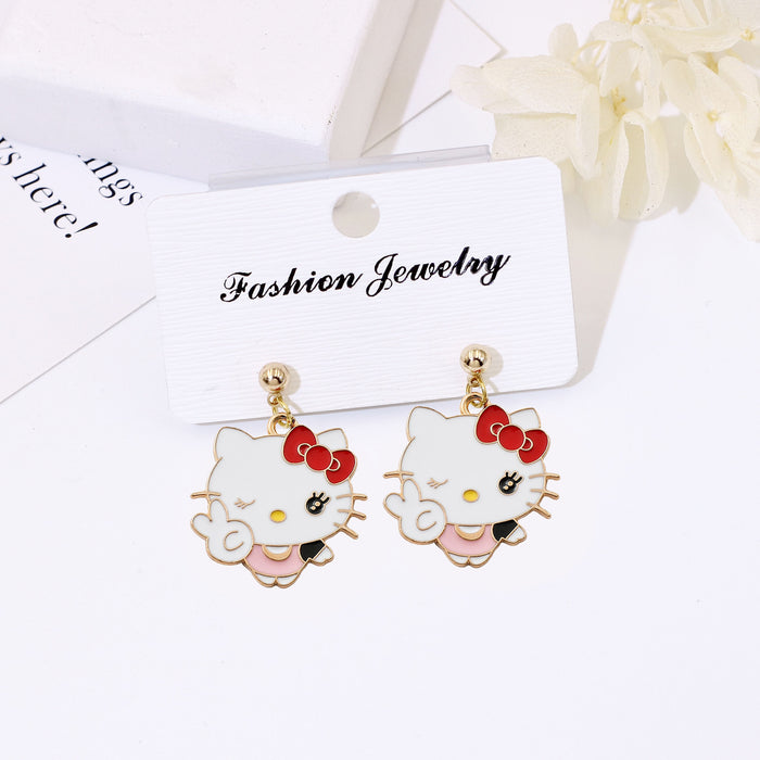 Wholesale Alloy Simple Cartoon Drop Earrings