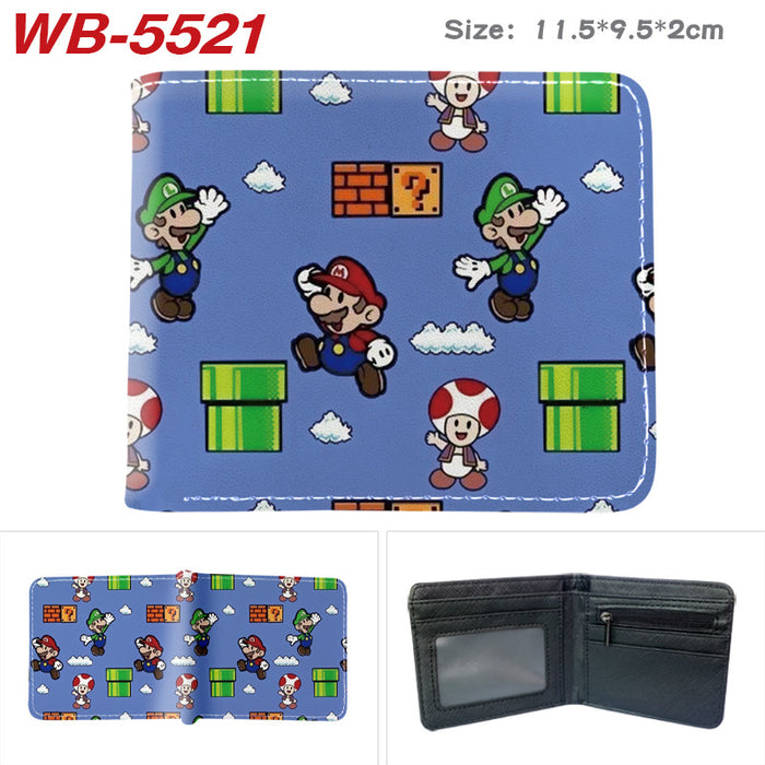 Wholesale Anime Cartoon Print PU Leather Bi Fold Wallet Street Fashion Unisex Student Wallets Waterproof Full Color Design Fashion Accessory Resale