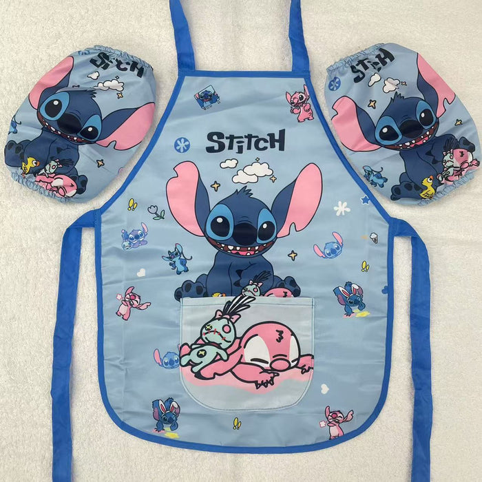 Wholesale 5pcs/ set Cute cartoon children' s apron,  waterproof and stain-proof chef coat,  art class smock