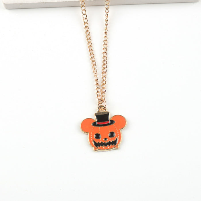 Wholesale Halloween Cartoon Alloy Pendant Necklace JDC-NE-FuYu009