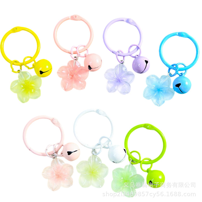 Wholesale Plastic Resin Keychain Card Ring Bell Charm Cute Style Bag Charm DIY Craft Accessory