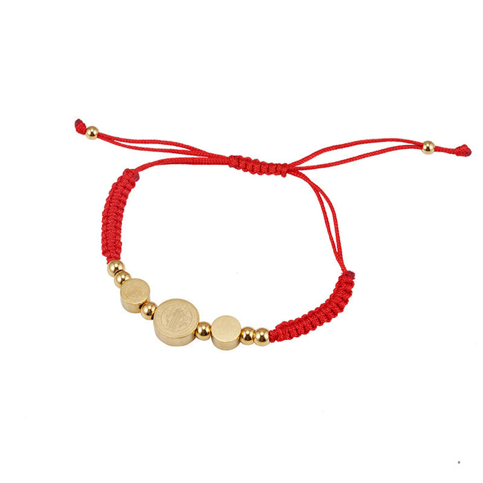 Wholesale Stainless steel braided rope bracelet titanium steel bracelet