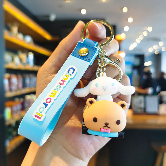 Wholesale Cartoon Key Ring Couple Bag Pendant Car Key Chain