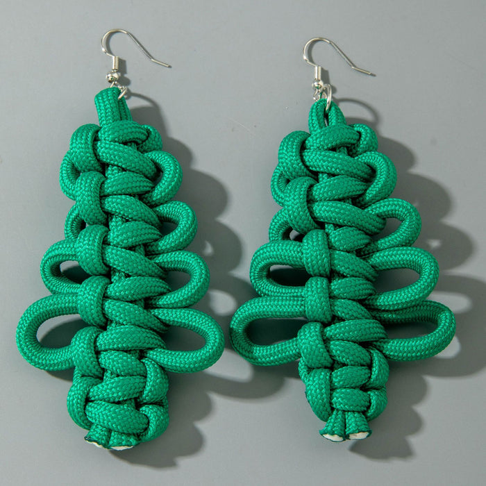 Wholesale Handmade Christmas Tree Earrings Jewelry - Trendy Winter Fashion Accessory MOQ≥2