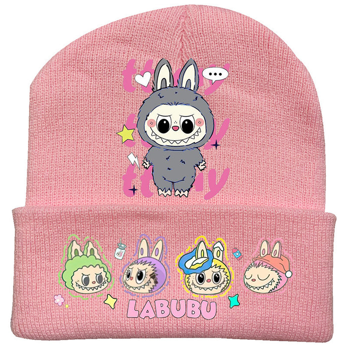 Wholesale   knitted hat autumn and winter new wool hat adult outdoor warm hat cross-border cartoon cold hat