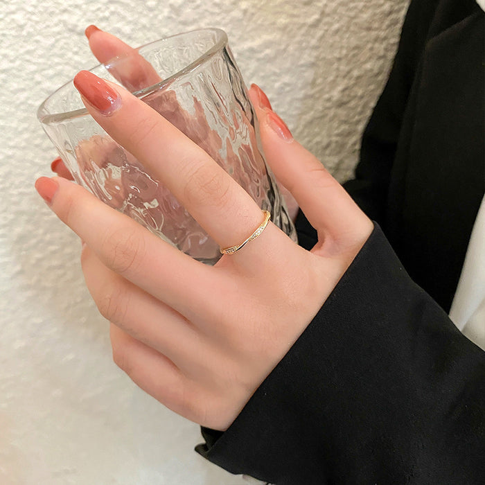 Wholesale 18K gold opening adjustable ring index finger opening student