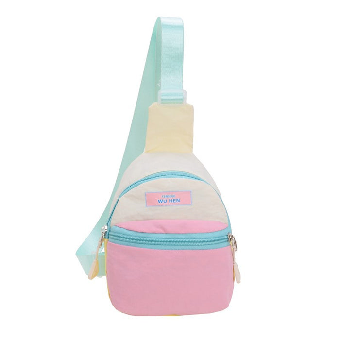 Wholesale Dopamine Travel Mini Mobile Phone Bag,  Small School Bag,  Contrasting Color Cross-Body Bag for Outings,  Versatile Daily Use Bag