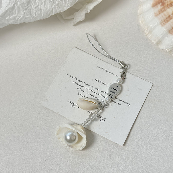 Wholesale shell conch mobile phone chain headset chain ins wind bag camera clapper pendant key