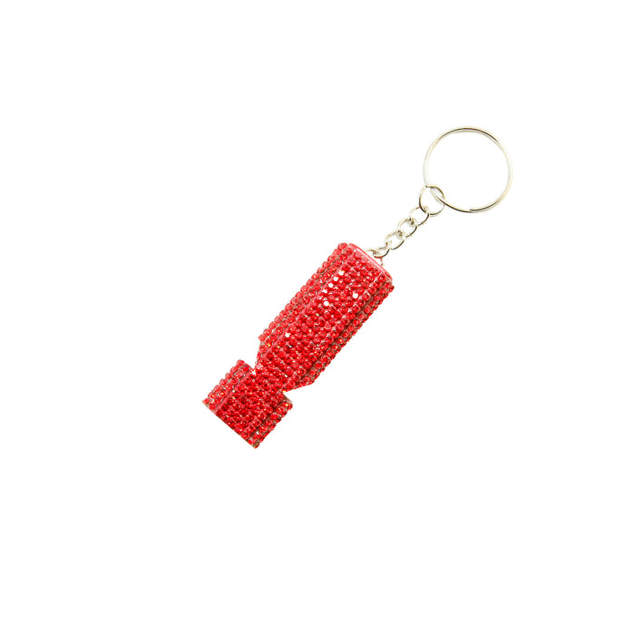 Wholesale Stylish Black Metal Whistle Keychain Compact Portable Car Key Accessory Bag Charm