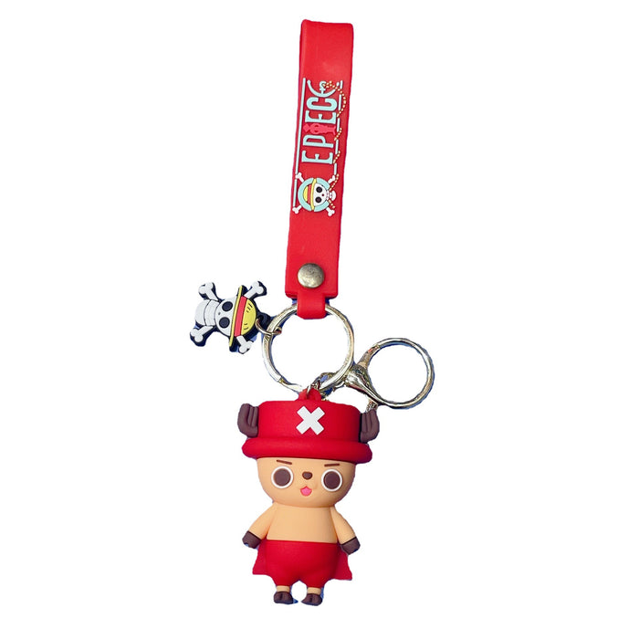 Wholesale Cute Cartoon Three-dimensional Silicone Keychain JDC-KC-JuShu033