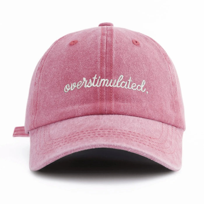 Wholesale Trendy Black Adjustable Baseball Cap With Distressed Letter Print Curved Brim For Summer Sun Protection Boutique Resale Accessory