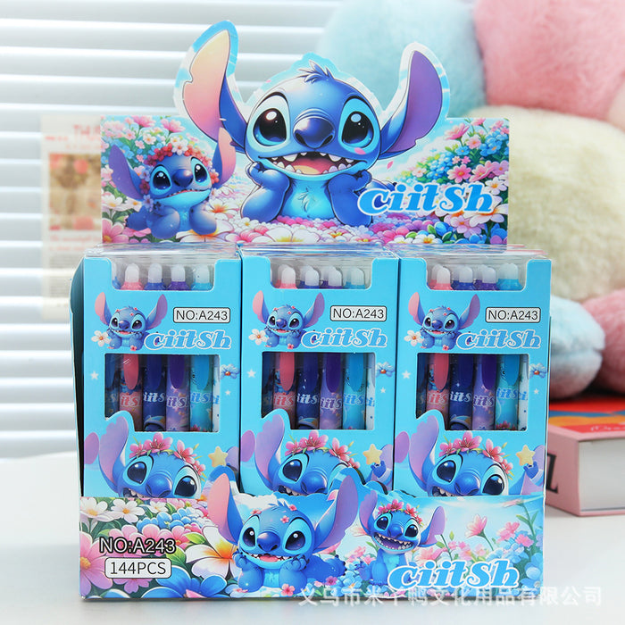 Wholesale 12pcs Stylish Erasable Blue Ink Click Gel Pens 0 5Mm For Students School Stationery