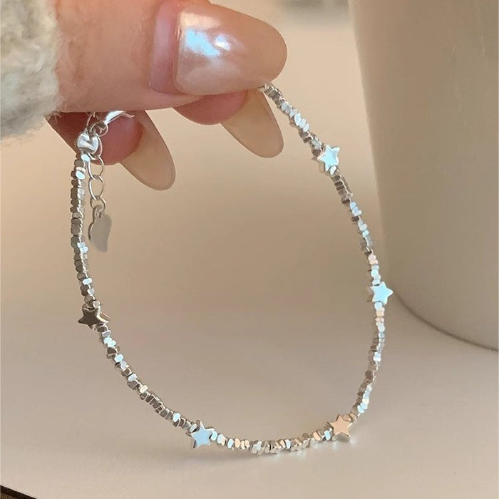 Wholesale Broken silver bracelet, fine natural pearl bracelet, ladies' pure silver bracelet