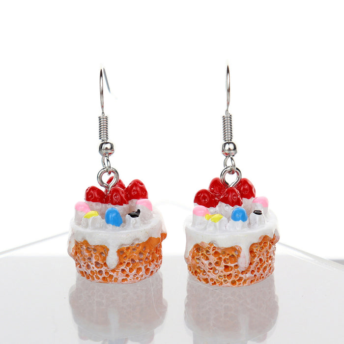 Wholesale Simulation Three-dimensional Jam Earrings JDC-ES-NiQing066