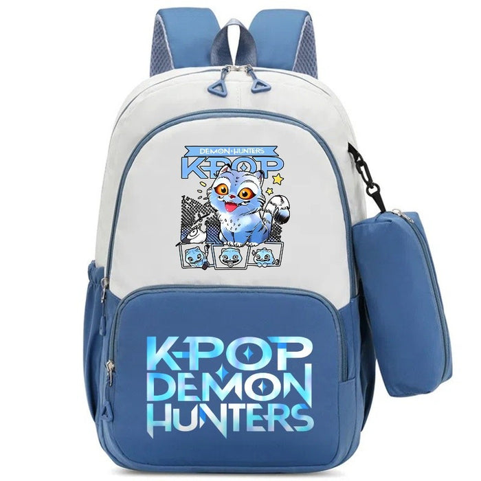 Wholesale Kpop Cartoon Print Two-Piece Backpack Set