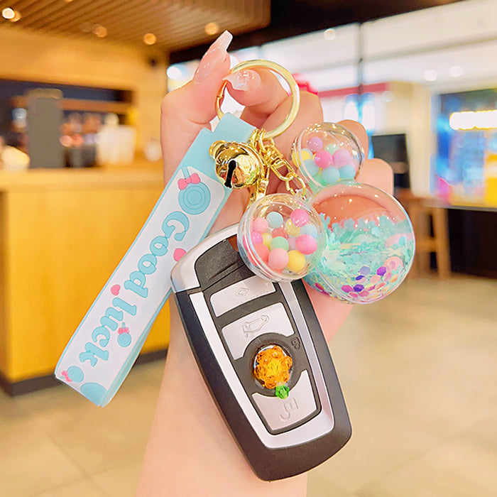 Wholesale Cartoon Quicksand Bottle Keychain JDC-KC-YDao093