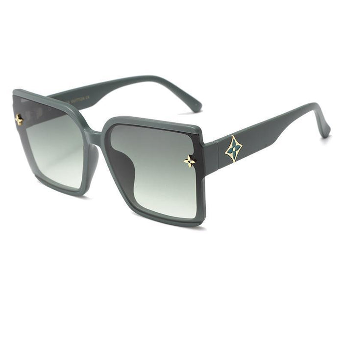 Wholesale Fashionable square frame sunglasses, versatile street photography sunglasses, UV resistant sun visors