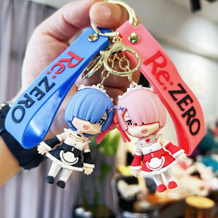 Wholesale PVC Cartoon Doll Keychain JDC-KC-WuYi174