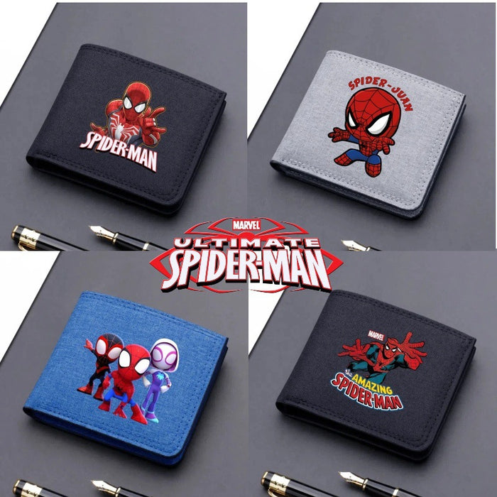 Wholesale Cartoon Print Ultra Thin Canvas Card Wallet Modern Cool Unisex Everyday Fashion Accessory