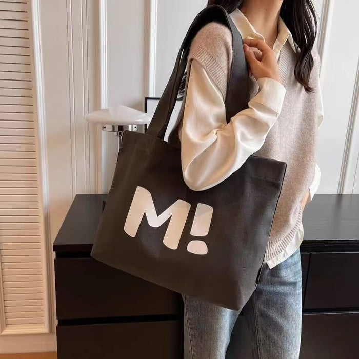 Wholesale Canvas bag, large capacity, simple and versatile, single shoulder portable tote bag