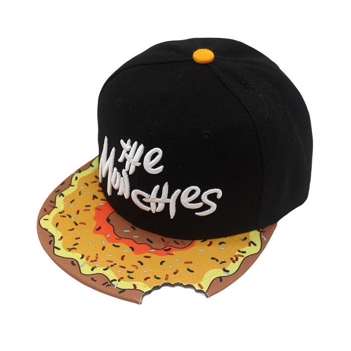 Wholesale Polyester Cartoon Letters Embroidery Flat Brim Baseball Cap JDC-FH-ZhiXie018