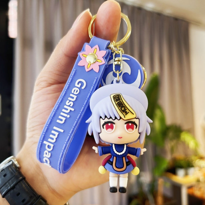 Wholesale Cartoon Doll Silicone Keychains (F) JDC-KC-Chucheng003