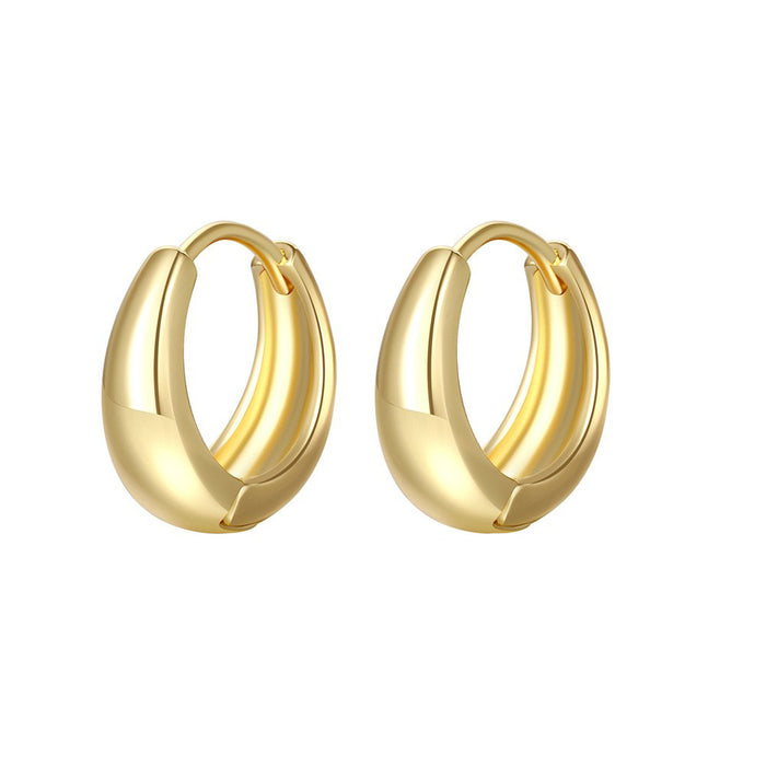 Wholesale Stainless steel geometric simple C-shaped earrings titanium steel design earrings earrings wholesale