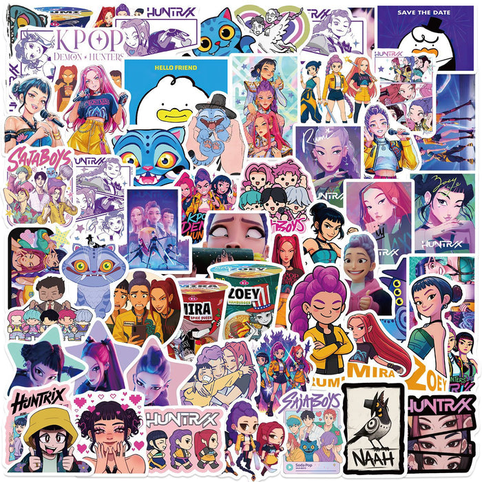 Wholesale 60pcs K-POP Decorative Water Cup Phone Case Guitar Waterproof Stickers