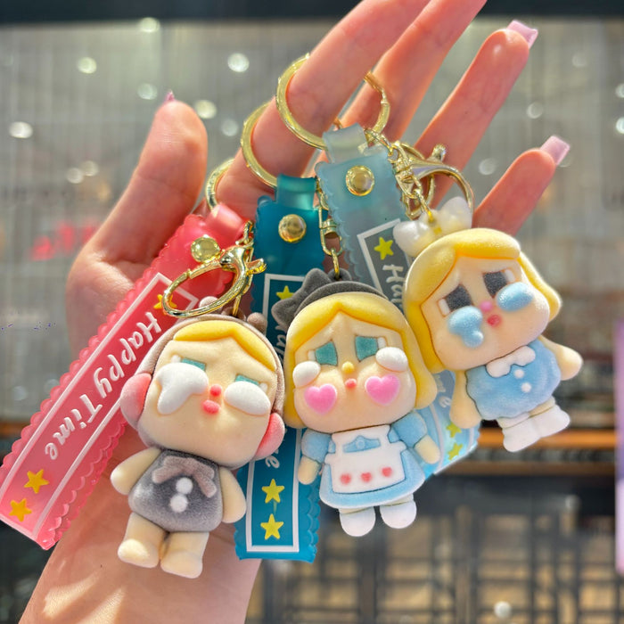 Wholesale Trendy Gray  Doll PVC Keychain Bag Charm Party Gift