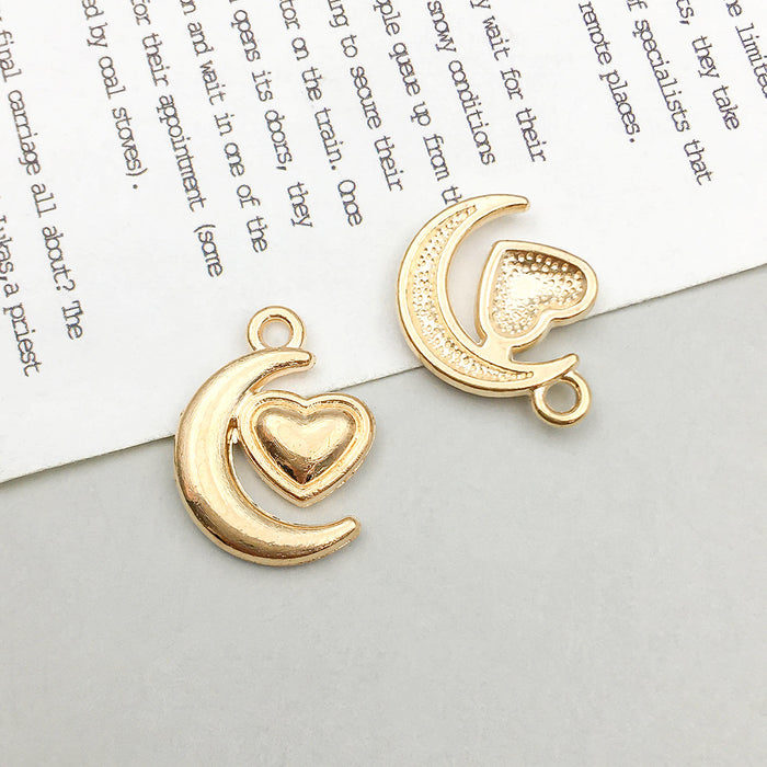 Wholesale DIY Alloy Simulation Star,  Moon and Sun Series Charms