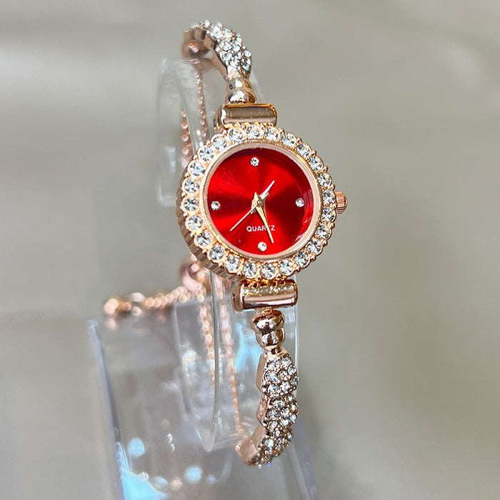 Wholesale bracelet watch ladies quartz watch fashion alloy diamond snake watch