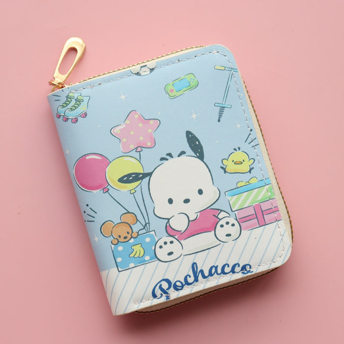 Wholesale PU Cartoon Printed Short Zipper Coin Purse JDC-WT-Jumei001