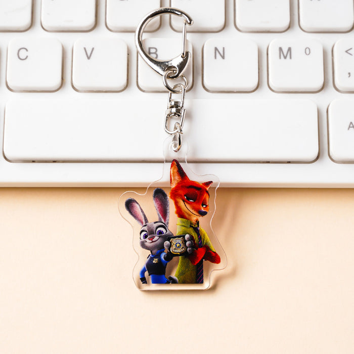 Wholesale Cute Cartoon Acrylic Couple Keychains