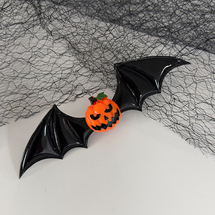 Wholesale New Halloween Headdress Dark Series Funny Pumpkin Single Eye Devil Bat Wings Side Hairpin Hairpin