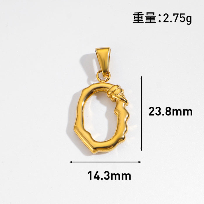 Wholesale 6pcs/set DIY Pendant Stainless Steel Plated 24K Gold Flower Heart  Geometric Jewelry Accessories