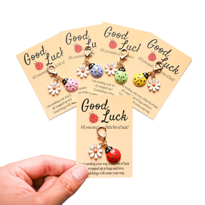Wholesale Cute ladybug and  keychains in various colors.