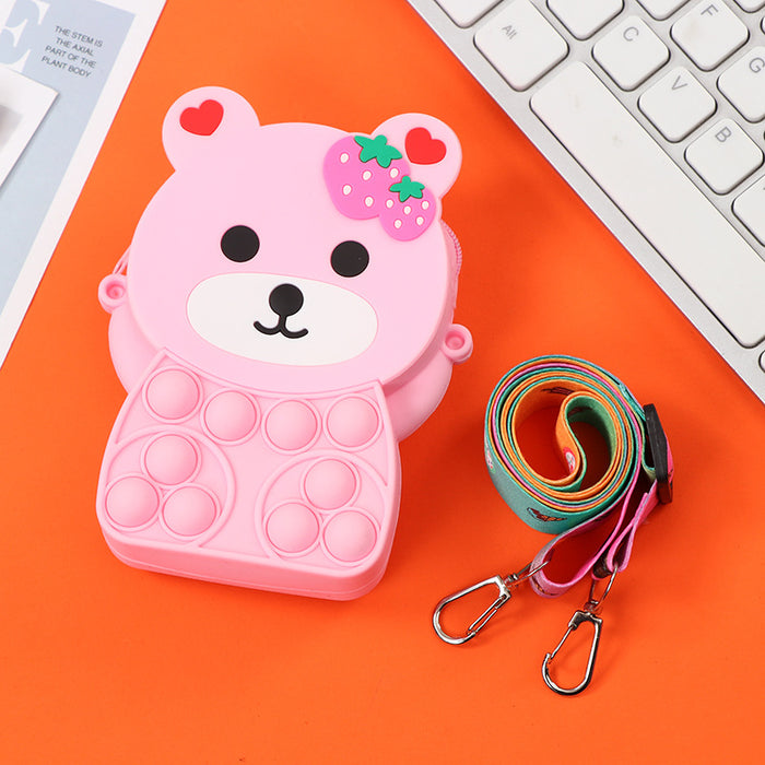 Wholesale Silicone Children' s Crossbody Storage Bag