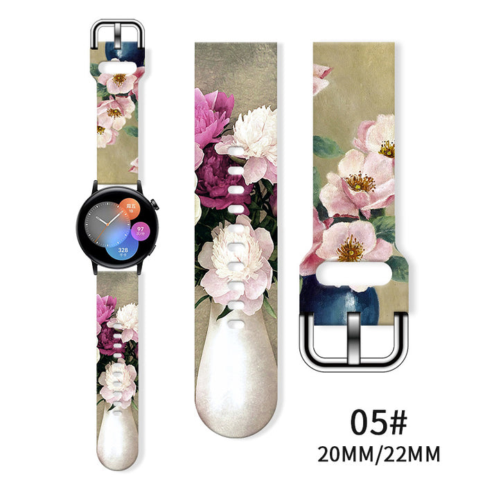 Wholesale Printed  Tpu Watch Strap Wrist Strap JDC-WD-NuoQi085