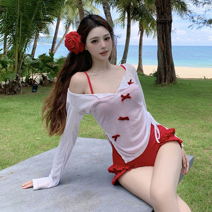 Wholesale New swimsuit one-piece high-end feel cover up, sun protection swimsuit, soaking in hot springs