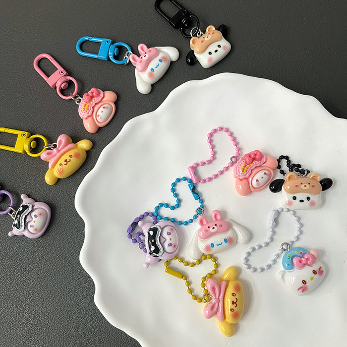 Wholesale Keychain Sweet Girl Best Friend Couple Gift Bag Pendant Accessories Pendant Key Chain