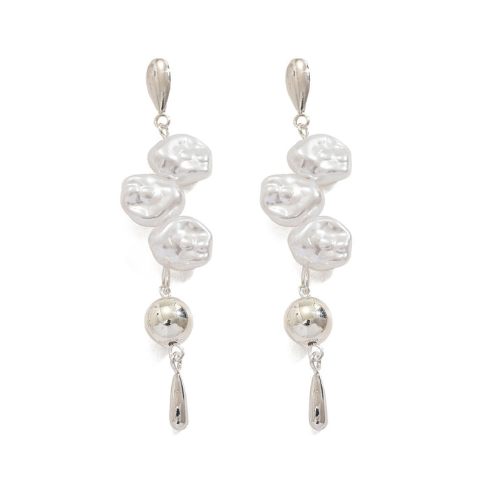 Wholesale Irregular pearl earrings with a light luxury and high-end feel, water droplets, sweet simplicity, and versatile earrings