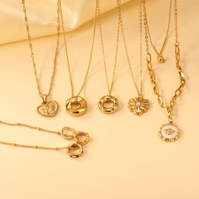 Wholesale sweater chain stainless steel necklace