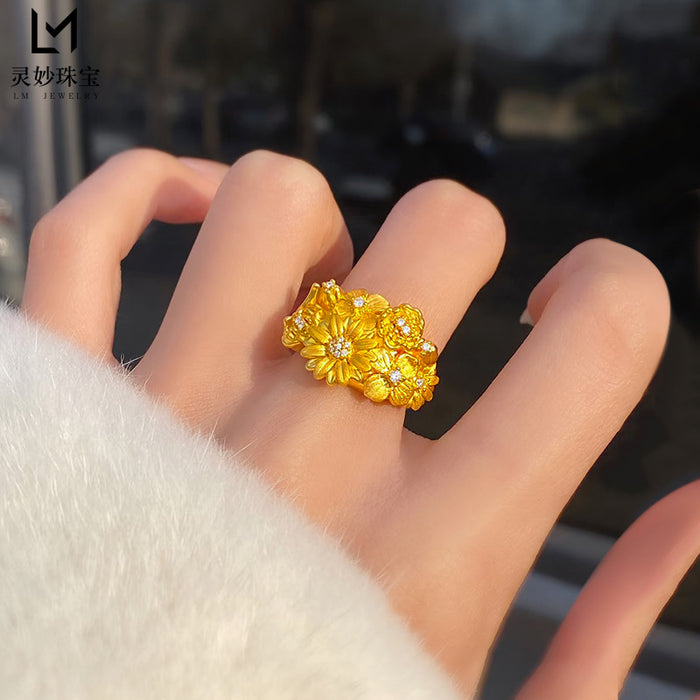 Wholesale Ring Little Daisy Ring Retro