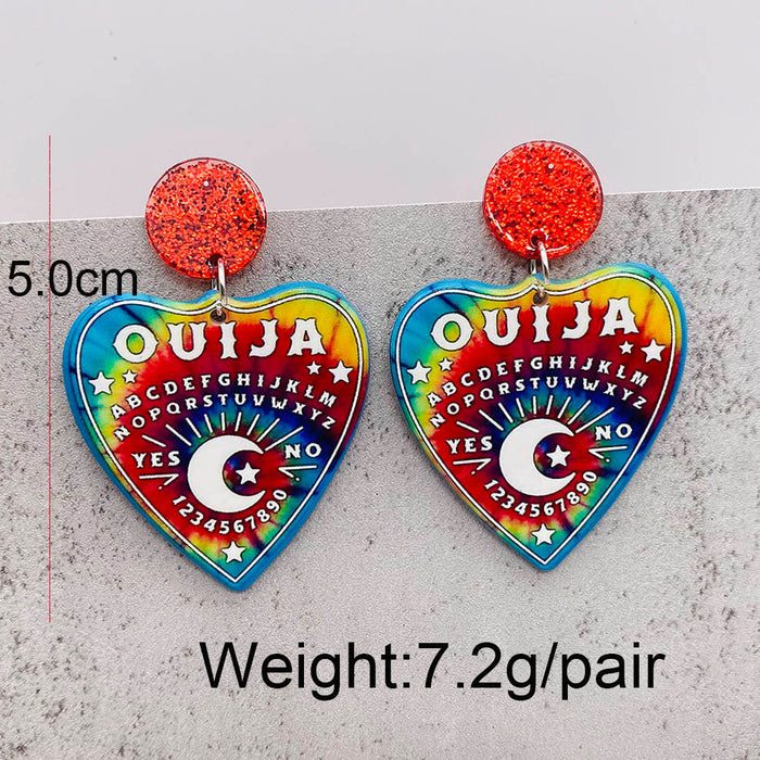 Wholesale  earrings coffin bat ghost acrylic earrings earrings  gift earrings