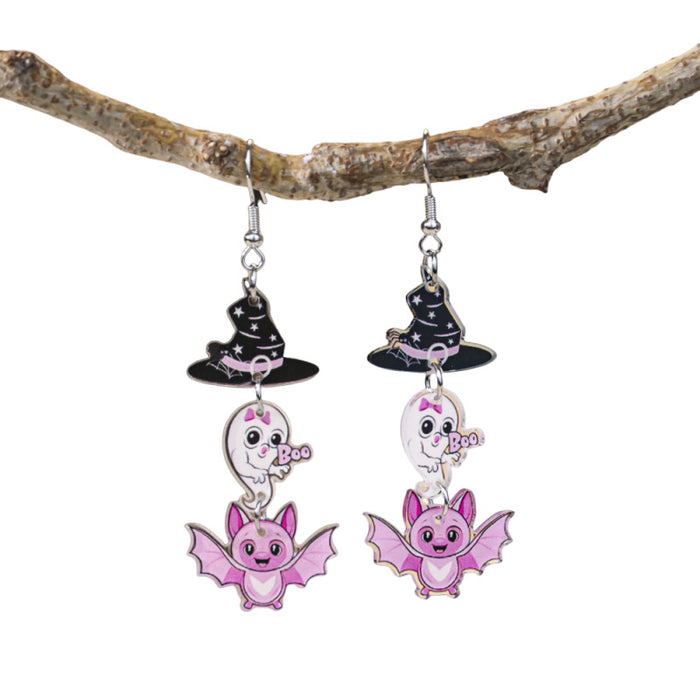 Wholesale  Civet Cat Ghost Earrings Acrylic Earrings