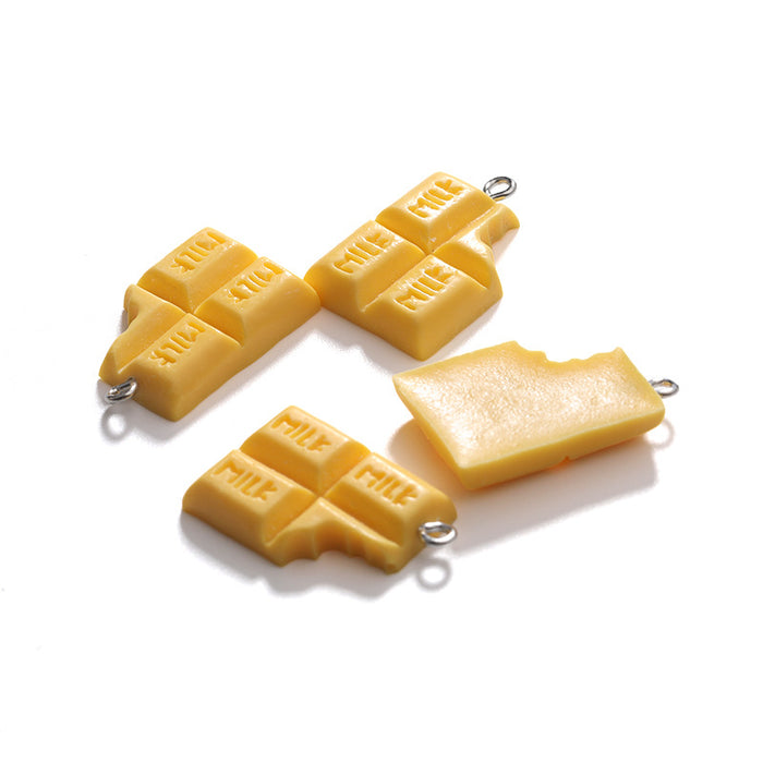 Wholesale Sweet Cartoon Chocolate Resin Pendant DIY Jewelry Accessory Gift