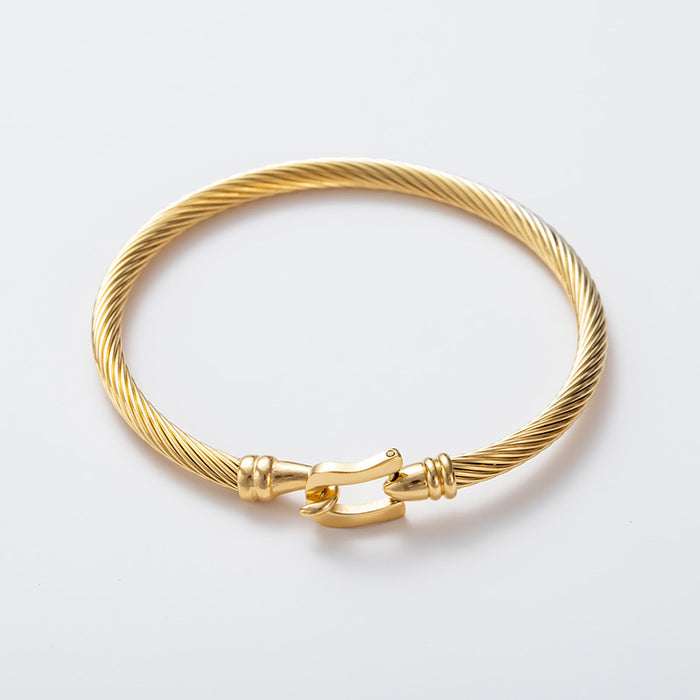 Wholesale Magnet Buckle Stainless Steel Wire Bracelet