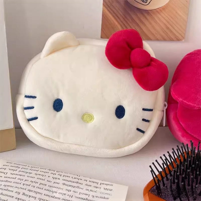 Wholesale Soft Cute Mini Wallet Plush Cartoon Coin Purse Compact Fluffy Accessory